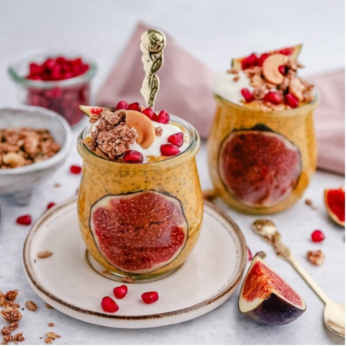 Chia pudding met pompoen