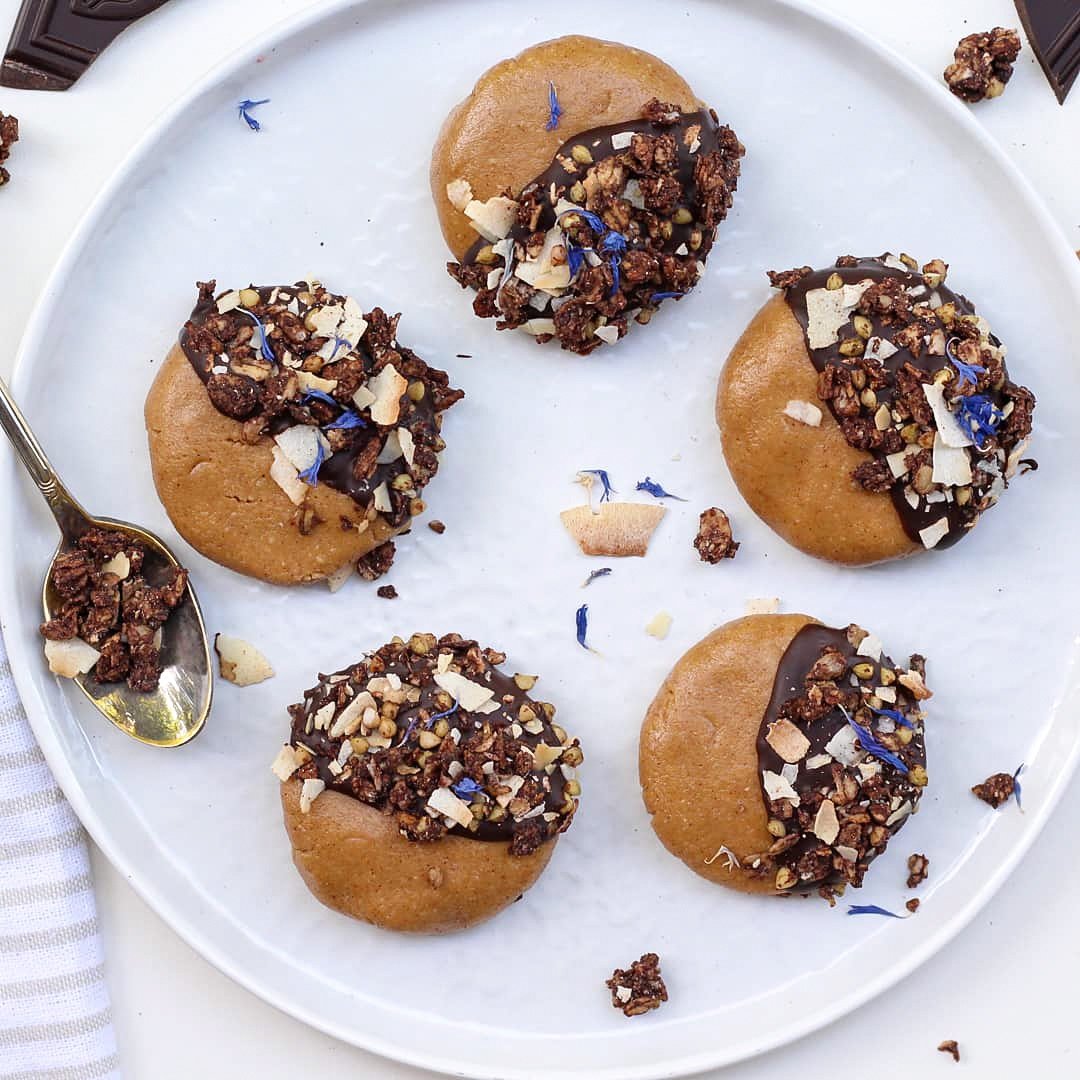 No-bake granola koekjes