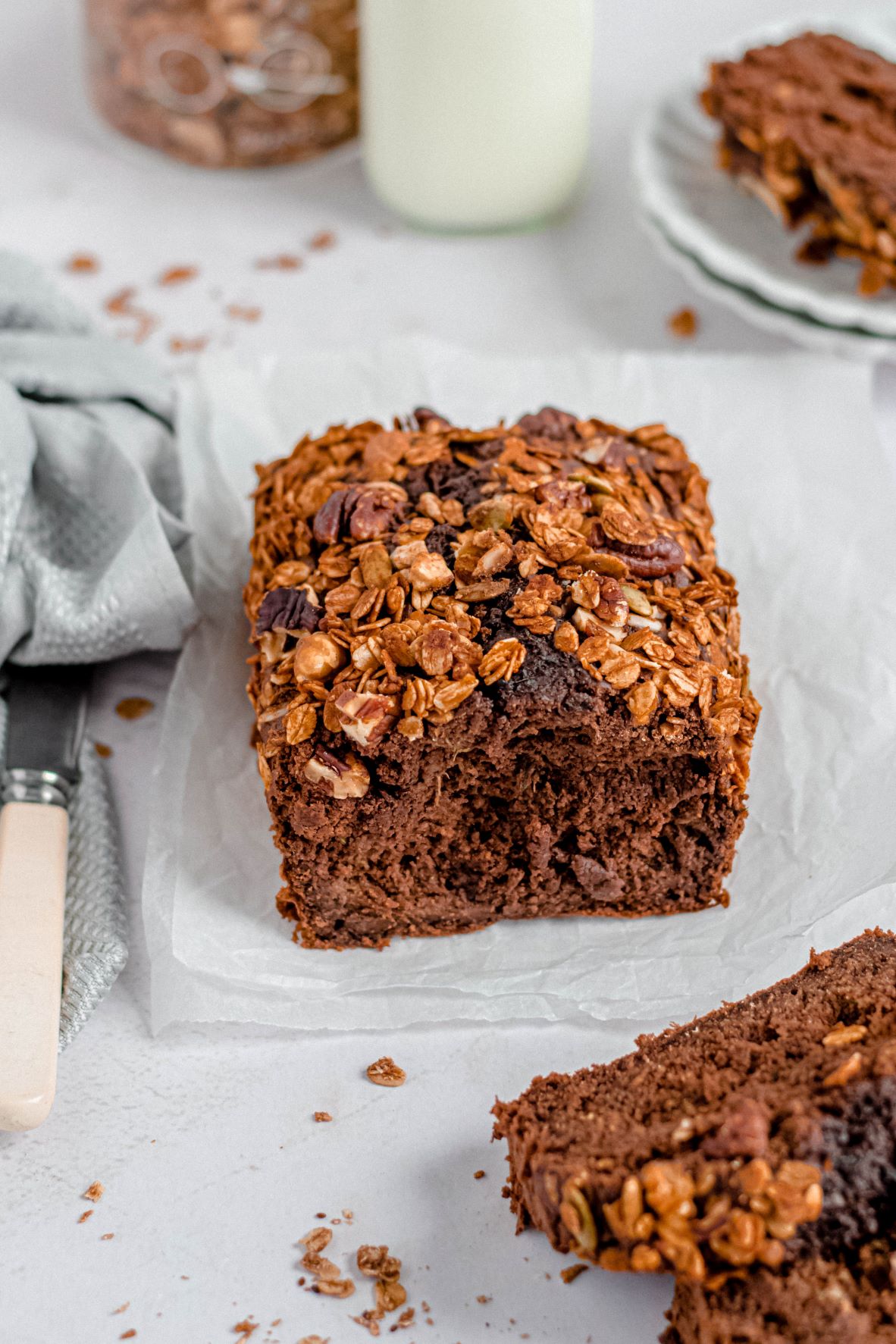 Courgette Brood met krokante topping