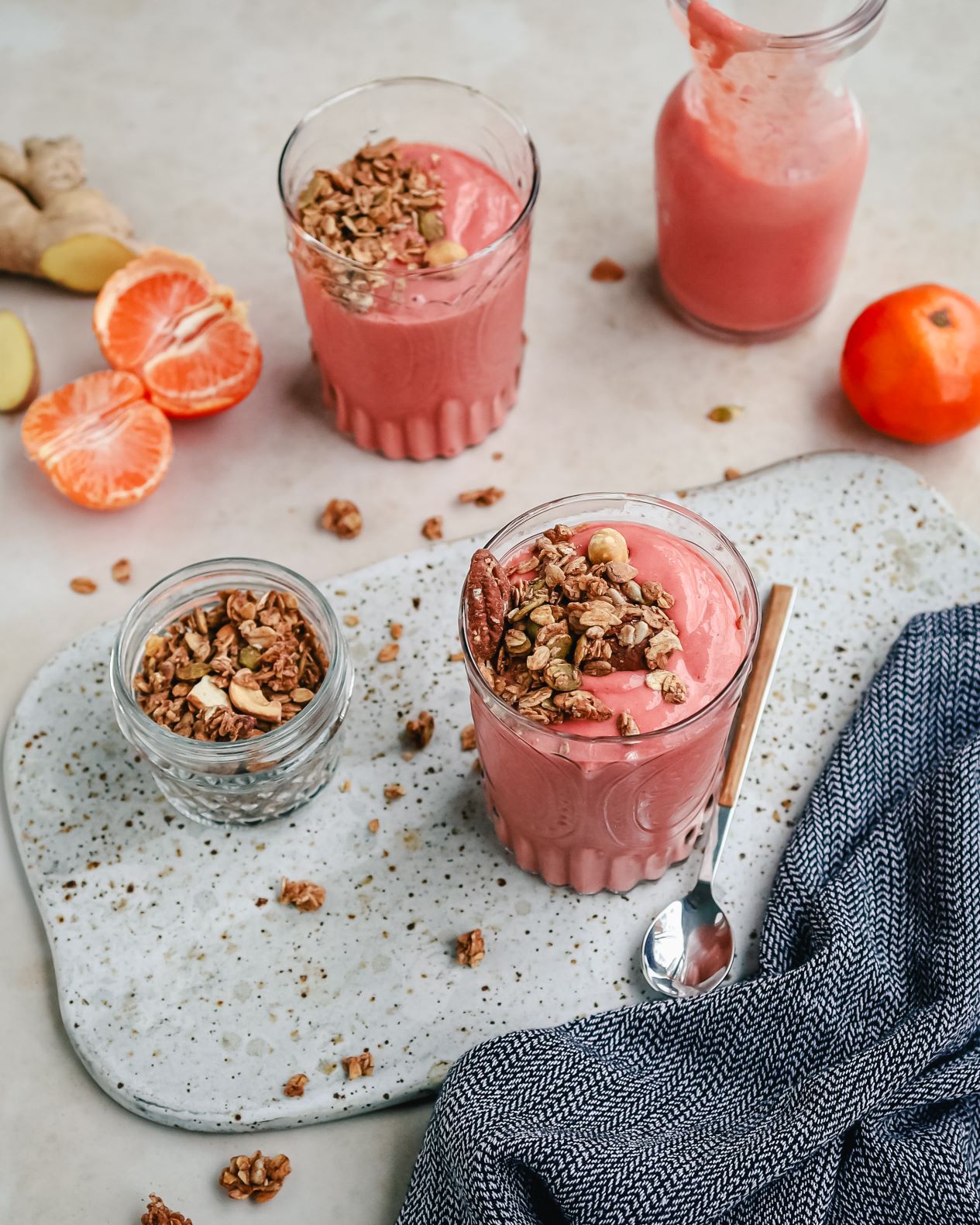 Mandarijn-gember ontbijtsmoothie