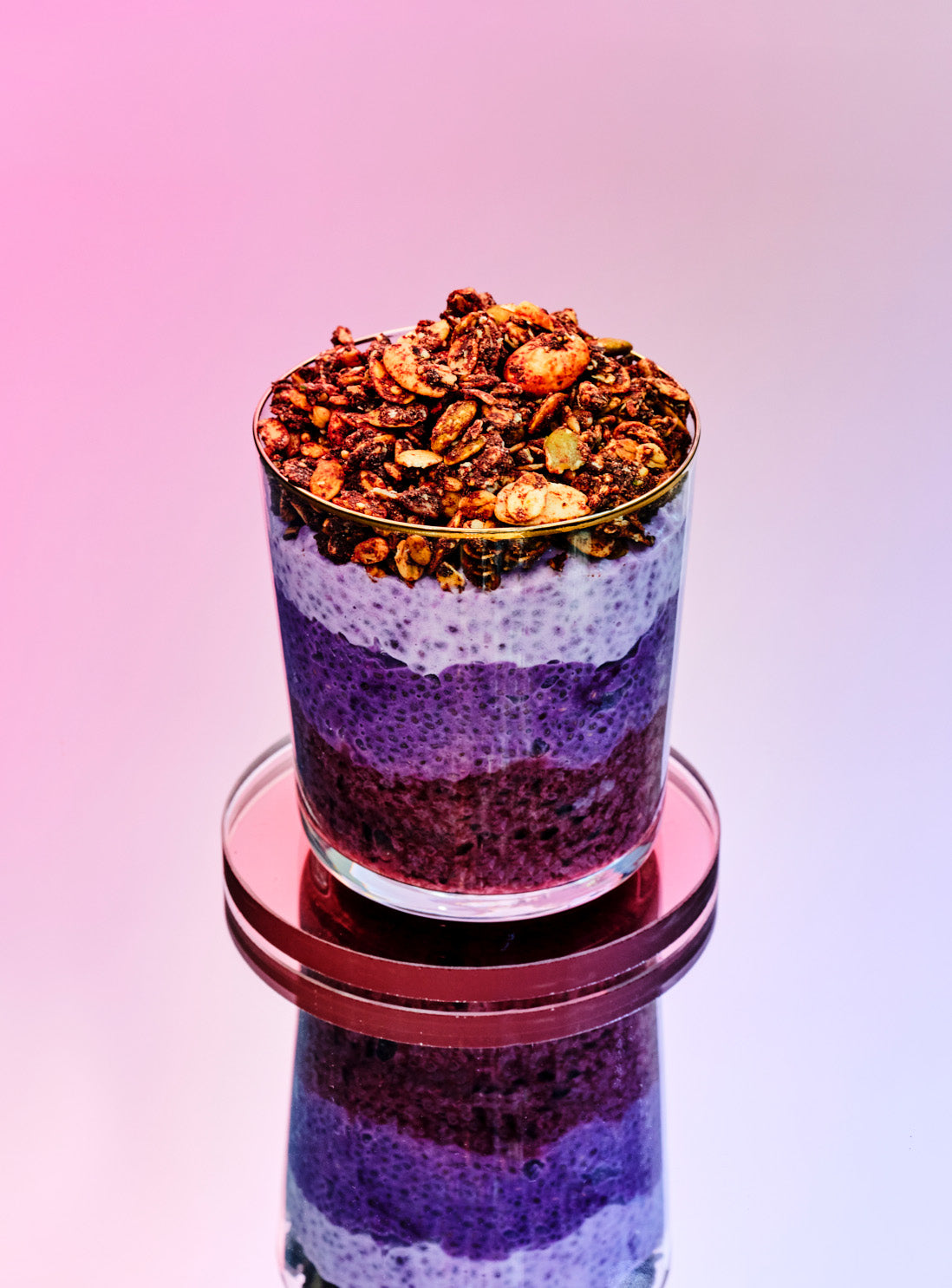 Purple Pride Layered Chiapudding
