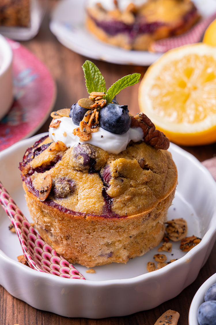 Citroencakejes met Granola