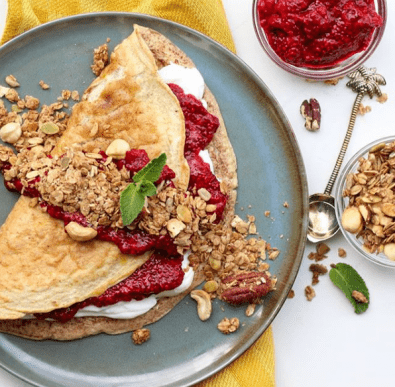 Zoete omelet met Crunchy Nuts