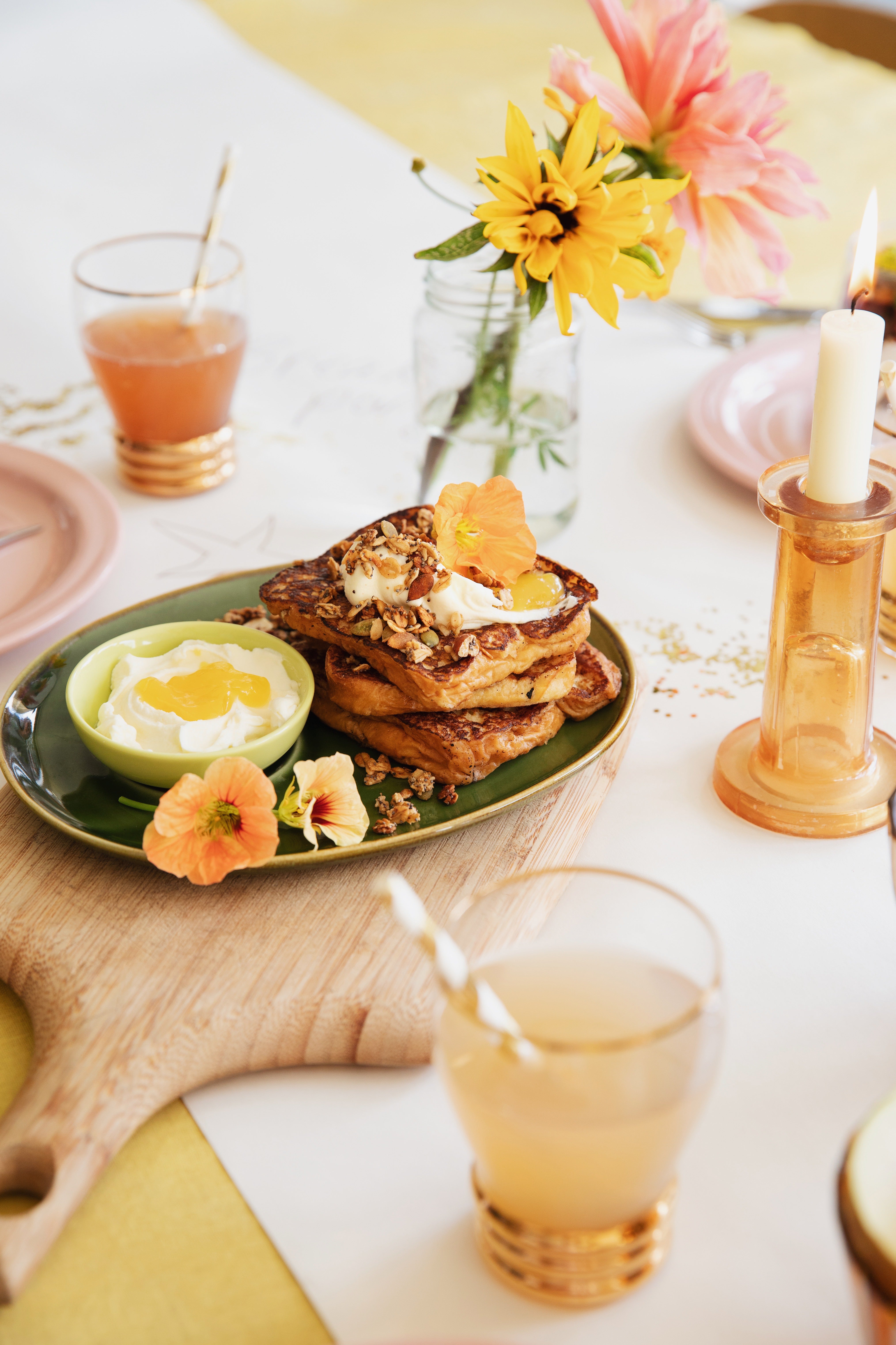 Veggilaine's wentelteefjes met citroenmascarpone