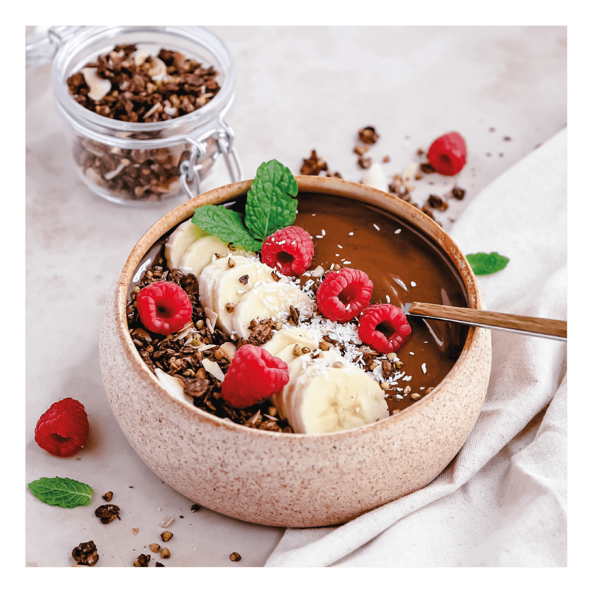 Mokka smoothiebowl met Cacao Boekweit