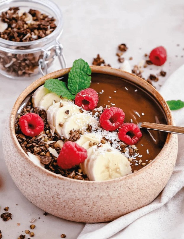 Mokka smoothiebowl met Cacao Crunch