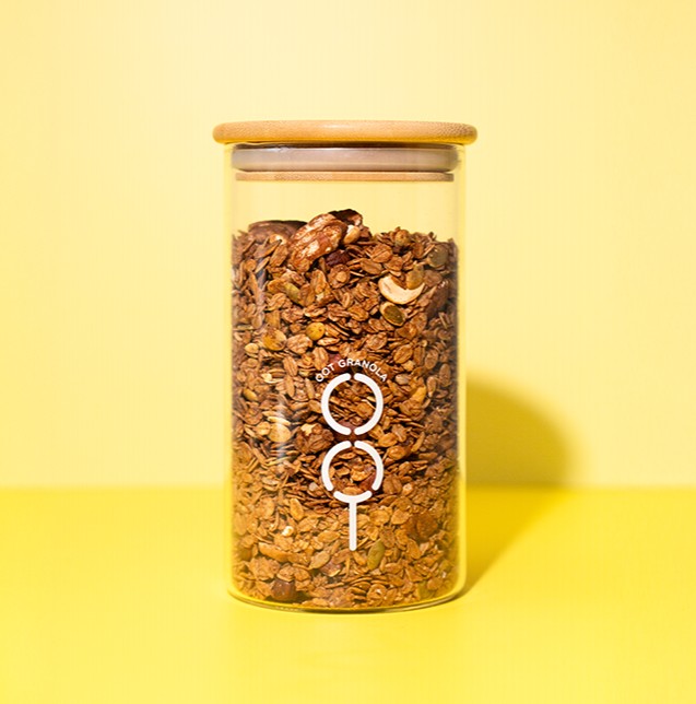 Glazen Oot-bewaarpot